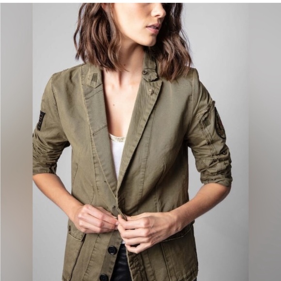Zadig & Voltaire Virginia grunge jacket worn once - Picture 1 of 10